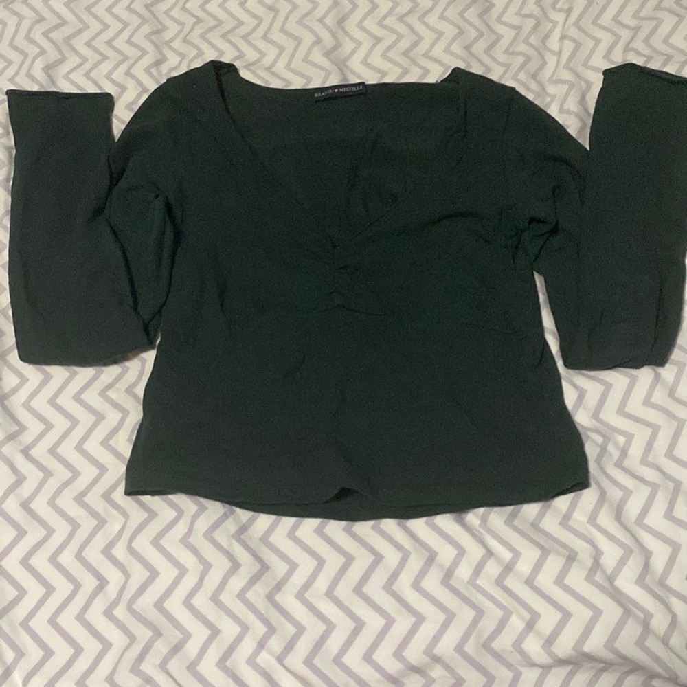 dark green brandy clinched long sleeve